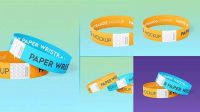 6227+ Paper Wristband Mockup Free Creative Layered Design File