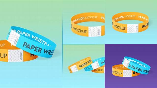 6227+ Paper Wristband Mockup Free Creative Layered Design File