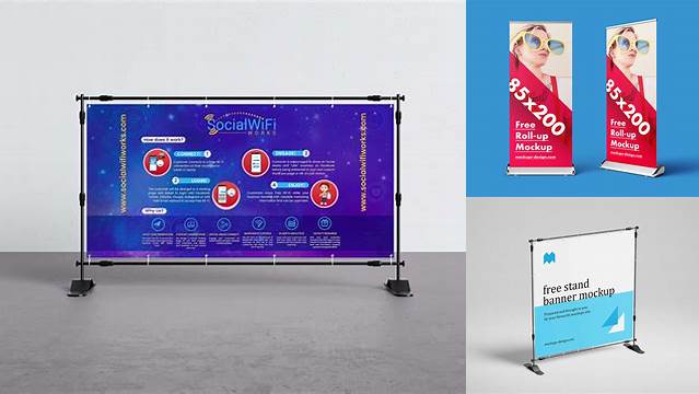 6234+ Banner Stand Mockup PSD Free Download