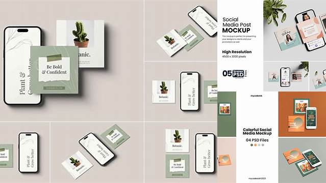 6237+ Free Social Media Mockup Editable Photoshop File