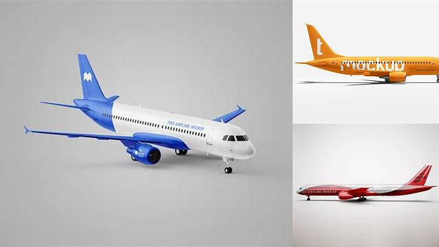 6259+ Airplane Mockup Free PSD for Creative Projects