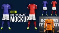 6263+ Mockup Uniforme Futbol Modern Design PSD