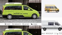 6270+ Passenger Van Mockup Digital Download