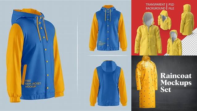 6275+ Rain Coat Mockup Stylish Free PSD