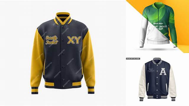 6285+ Letterman Jacket Mockup PSD Free Download