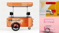 6287+ Street Food Cart Mockup Free Best Free Mockup PSD