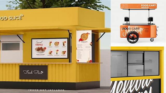 6299+ Food Kiosk Mockup Free PSD for Free