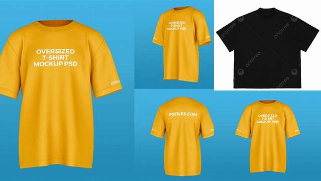 6299+ Oversized T Shirt Mockup Psd Smart PNG Image