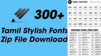 630+ Tamil Font Zip File Download Digital Download