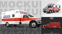 6306+ Ambulance Mockup Psd Premium PSD Freebie