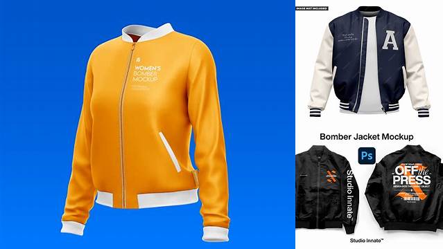 6306+ Bomber Jacket Mockup Psd Best for Showcase