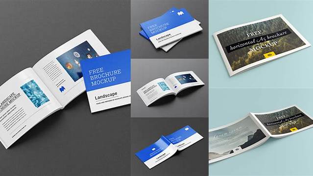 6311+ A5 Landscape Brochure Mockup Best for Showcase