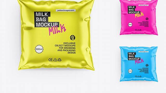 6313+ Milk Bag Mockup Best Free Resource