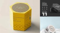 6330+ Hexagonal Box Mockup Easy Editable