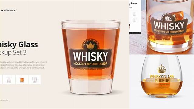 6340+ Whisky Glass Mockup For Free Download