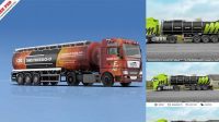 6349+ Tanker Truck Mockup Free Creative PSD Resources