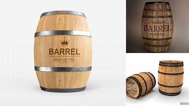 6356+ Barrel Mockup Free Mockup PSD