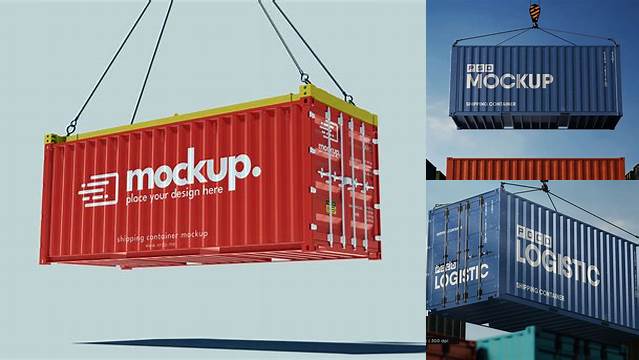 6359+ Shipping Container Mockup Free Free Graphic Mockup PSD