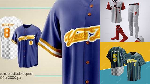 6361+ Baseball Uniform Mockup Customizable PSD