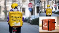 6364+ Food Delivery Backpack Mockup Exclusive Free PSD Mockups