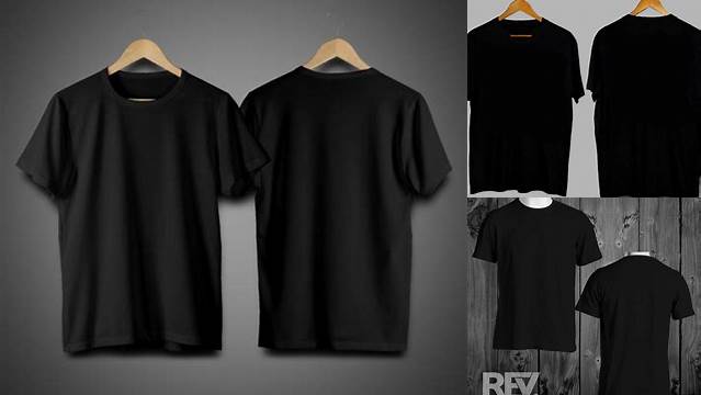 6364+ Mockup Kaos Hitam Cdr Digital Download