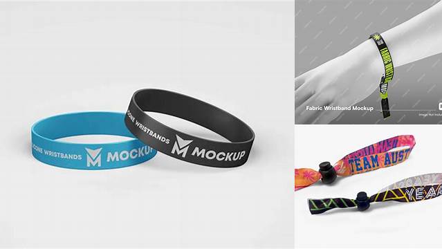 6368+ Fabric Wristband Mockup Free Include TIFF