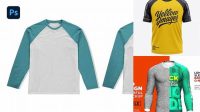 6368+ Raglan Mockup For Free Download