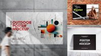 637+ Horizontal Poster Mockup Free High-Quality PSD