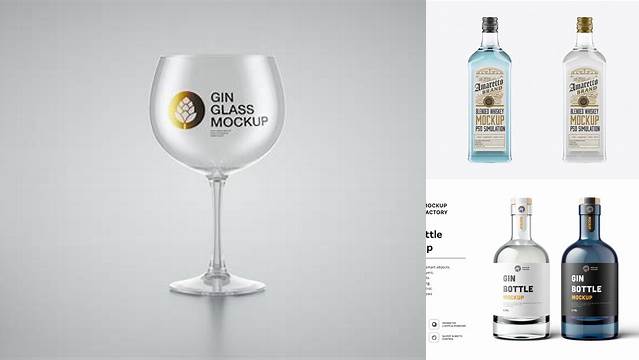 6370+ Gin Glass Mockup Best Free Mockup PSD