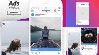 6383+ Instagram Ad Mockup Include TIFF