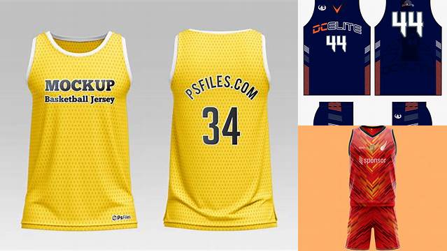 639+ Basketball Jersey Mockup Template Free High-Quality PSD