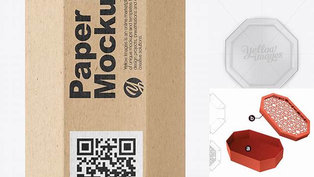 639+ Octagon Box Mockup Smart PNG Image