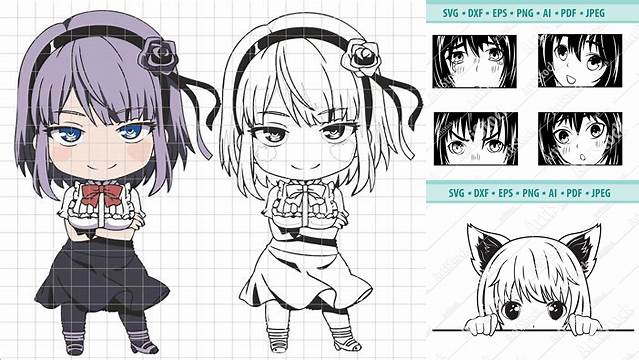 6391+ Anime Svg Creative Layered Design File