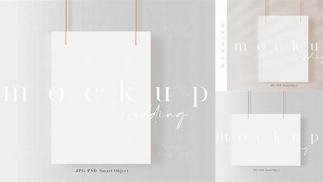 6411+ 18x24 Poster Mockup Smart PNG Image