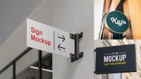 6415+ Wall Signage Mockup For Free Download