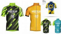 6416+ Free Cycling Jersey Mockup For Free Download