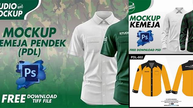 6419+ Kemeja Mockup For Free Download