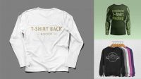 6423+ Long Sleeve T Shirts Mock Up Free PSD