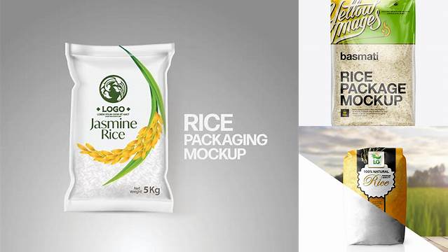 6423+ Rice Packaging Mockup PSD Free Download