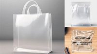 6423+ Transparent Plastic Bag Mockup Easy Editable