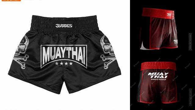 644+ Muay Thai Shorts Mockup PSD Free Download