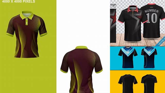 6445+ Template Jersey Polos PSD Download