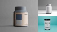 6448+ Plastic Jar Mockup Free Editable Photoshop File