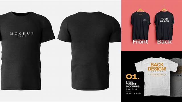 6457+ T Shirt Front Back Mockup Free Modern PSD Templates