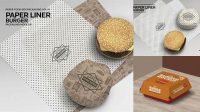 6458+ Burger Paper Liner Packaging Mockup Free Include TIFF