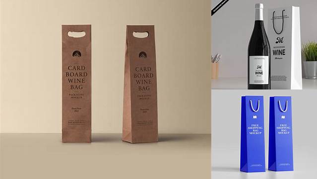 646+ Wine Bag Mockup Free PSD Download