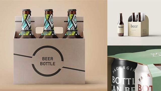 6461+ Beer Packaging Mockup Free Creative Design File