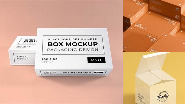 6473+ Transparent Box Mockup Free Mockup PSD