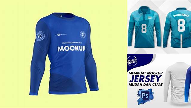 6487+ Mockup Jersey Panjang Fully Layered PSD Freebie