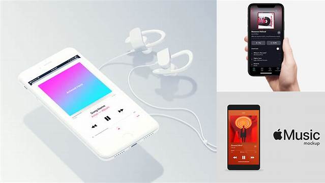 649+ Apple Music Mockup Psd Free PSD